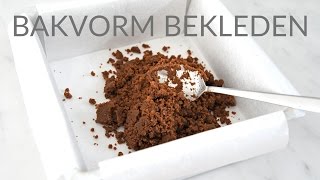 BAKTIP  Bakvorm bekleden [upl. by Feodore]