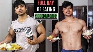 Full day of EATING🇮🇳 3000 calories INDIAN Bodybuilding Diet Plan [upl. by Nylidnarb942]