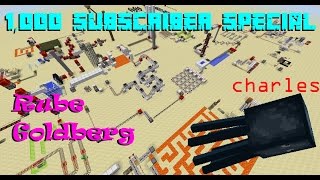 Minecraft Rube Goldberg  Feeding Charles 1000 Subscriber Special [upl. by Tarrant]