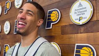 Tyrese Haliburton on being traded joining the Pacers [upl. by Trela]