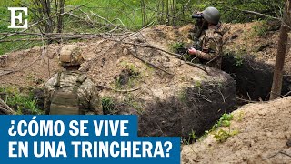 Guerra La vida en las trincheras de los soldados de Ucrania en el frente de Donetsk  EL PAÍS [upl. by Hgielrak]