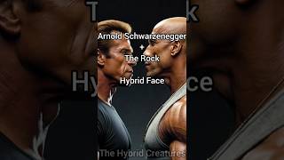 Arnold Schwarzenegger  The Rock hybrid face ai hybrid therock shorts reels usa top face uk [upl. by Griffy895]