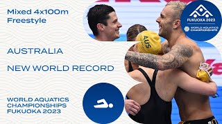 NEW WORLD RECORD  Australia  Mixed 4x200m Freestyle [upl. by Prince554]