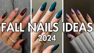 Fall Nails Ideas 2024  Fall Nails Inspo [upl. by Enneirb]