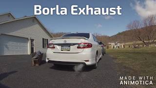 2013 Toyota Corolla Borla Exhaust [upl. by Adeys]