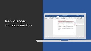 Track changes and show markup in Microsoft Word [upl. by Drahsir894]