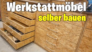 Werkstattmöbel Selber Bauen Der Schubladenschrank [upl. by Botzow]