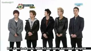 MBLAQ 120210 Weekly Idol part1 [upl. by Franciscka]