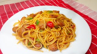 Delicious dinner recipe  Spicy sausage noodles [upl. by Ev]