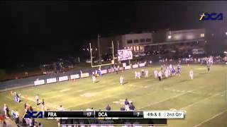 Brian Peterson of DCA kicks a 22 yd field goal [upl. by Marella]