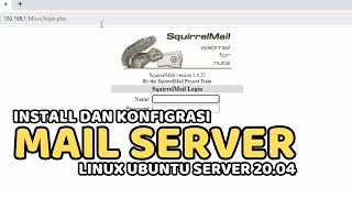 INSTALL MAIL SERVER SQUIRRELMAIL PADA LINUX UBUNTU 2004 [upl. by Neda]