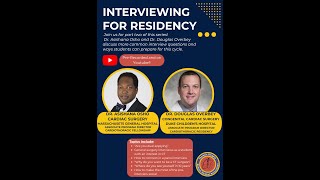 TSMA Residency Interview Advice Series Part 3  Dr Osho [upl. by Okimuk]