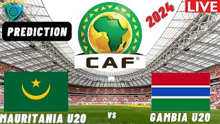 Mauritania vs Gambia Live Stream CAF U20 AFCON Qualification 2025 Commentary Score amp Highlights [upl. by Ossie447]