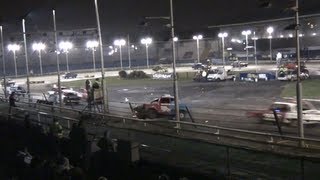 Historic Stock Cars  Ford 100e Crash [upl. by Sedgewinn]