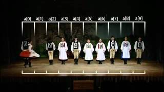 Shellsort with Hungarian Székely folk danceflv [upl. by Vyky549]