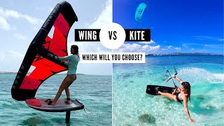 Kitesurfing VS Wing Foiling [upl. by Deegan]