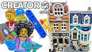 LEGO Bookshop Modular Building review 2020 set 10270 [upl. by Tristram]