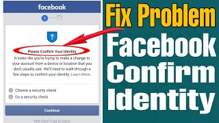 please confirm your identity facebook problemhow to confirm identity on Facebook 2020 [upl. by Hoyt246]