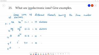 What are isoelectronic ions Give examples [upl. by Seugirdor506]