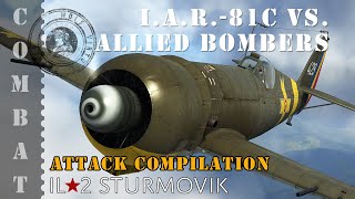 IL2 Sturmovik  Game Play 2024  IAR81C Romanian Hunter  Attacking allied bombers [upl. by Albertine853]