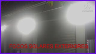 🌞LAMPARAS SOLARES para EXTERIOR  Instalación y prueba de lampara solar🌅 [upl. by Heger]