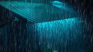 Deep Sleep Instantly With Sound Rain On Tin Roof amp Thunder  Relaxing Rain Sounds For Sleep at Night [upl. by Olecram]