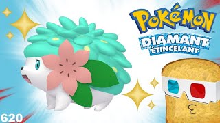 SHAYMIN SHINY EN 557 RESETS SUR POKÉMON DIAMANT ÉTINCELANT  LIVE RÉACTION  BiscottePROD [upl. by Rubliw]