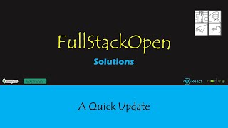 FullStackOpen  A Quick Update [upl. by Corie]