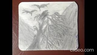 Walnut tree original pencil drawing [upl. by Lucier809]