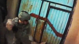 Soldiers Kick Down Taliban Compound Door After Ambush [upl. by Arondel]