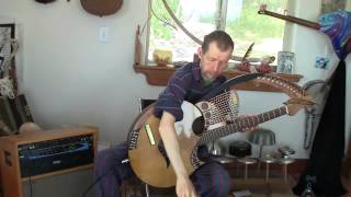 A Fred Carlson Harp Guitar Taproot an 18string HarpSympitar [upl. by Aina109]