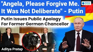 Please Forgive Me  Putin  Putin Issues Public Apology For Angela Merkel  World Affairs [upl. by Adanama730]