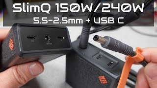 SlimQ Laptop Power Adapters 150 and 240 Watts Reviewed and Tested [upl. by Hakeber25]