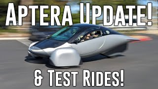 Aptera Update 2024 from Chris Anthony CEO and our first test ride [upl. by Kowtko]