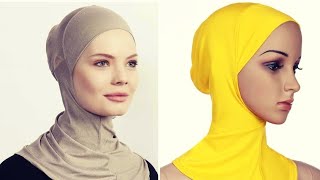 Hijab Cap Cutting And Stitching  Ninja Under Scarf Cap  Hijab Cap Cutting  Hijab Inner Cap [upl. by Tabbatha]