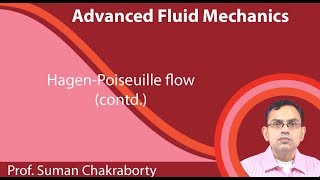 Lecture 22  HagenPoiseuille flow contd [upl. by Verene992]