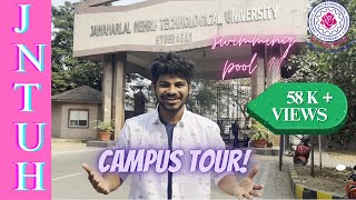 JNTUH CAMPUS TOUR  JAWAHARLAL NEHRU TECHNOLOGICAL UNIVERSITY HYDERABAD JNTUHUCEH [upl. by Japha]