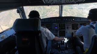 NerveWracking Cockpit Descent into Paro’s Runway 15  Bhutan Airlines A319 [upl. by Ycnay]