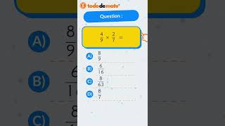 ALGEBRA 👉 ⁴∕₉ × ²∕₇   Level BASIC 📣 Learn about FRACTION MULTIPLICATION in 60 seconds [upl. by Nonnair]