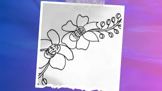 How to draw Cannonball Flower Step by Step drawing for beginners [upl. by Orin]