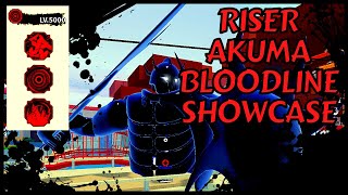 SPARTAN GOD Riser Akuma Bloodline Showcase  Shindo Life [upl. by Kloster]