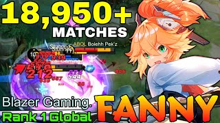 18950 Matches Fanny Aggressive 4 Min Legendary  Top 1 Global Fanny by Blazer Gaming  MLBB [upl. by Nirat]