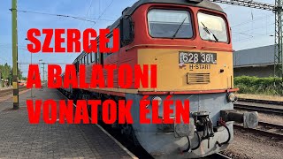 SZERGEJ a BALATONI VONATOK ÉLÉN  A Lesence sebesvonat [upl. by Wiltz375]