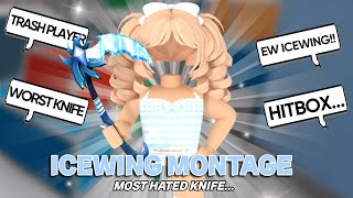 I Played MM2 With The MOST HATED KNIFE ICEWING MONTAGE [upl. by Antoni240]