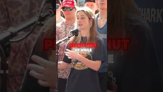 She told everyone to shut up and got “DESTROYED” ❓❌✅charliekirk donaldtrump [upl. by Xaviera]