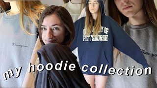 my HUGE HOODIE  SWEATSHIRT COLLECTION the best hoodies out there [upl. by Arluene]