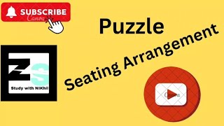 12thbipartitesettlementPuzzle Seating ArrangementbankexamStudywithNikhilNikhil4390 [upl. by Vonnie]