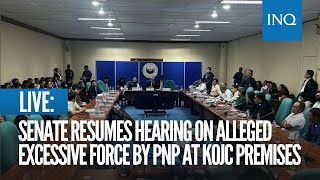 LIVE Senate resumes hearing on alleged excessive force by PNP at KOJC premises  Aug 19 [upl. by Ynnig]