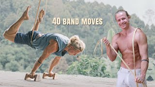 40 Best Resistance Band Exercises for FullBody Calisthenics amp Bodyweight Training [upl. by Lafleur]