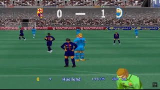 EFOOTBALL 2023 PS1PSX Barcelona FC de Lewandowski VS Manchester City de Haaland [upl. by Dominga]